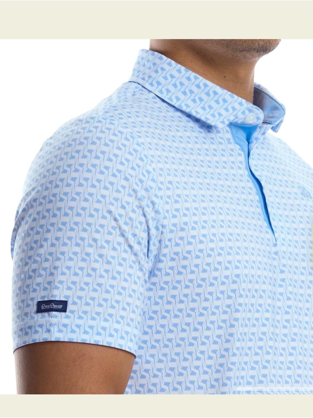 Good Good Golf Men’s Size Large Fighting for Par Good Shot Polo Blue Golf Clubs - Picture 5 of 13